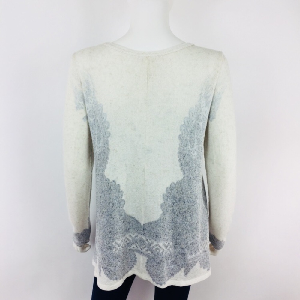 Anthropologie Blu Pepper Ivory Asymmetric Sweater - Picture 5 of 7